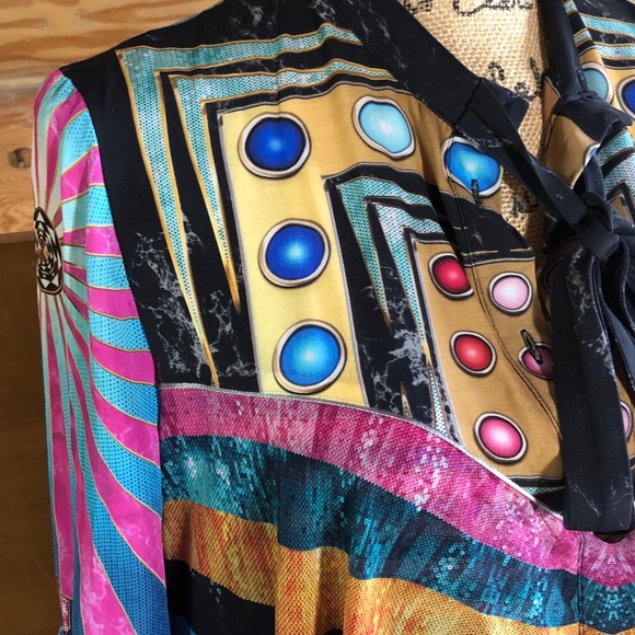 Mary Katrantzou 100% silk Milana Blouse in size 10 (fits like an 8) - Picture 8 of 16